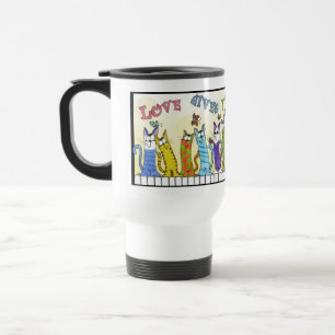 Mug De Voyage L'amour vous donne des papillons - Chats sur la cl