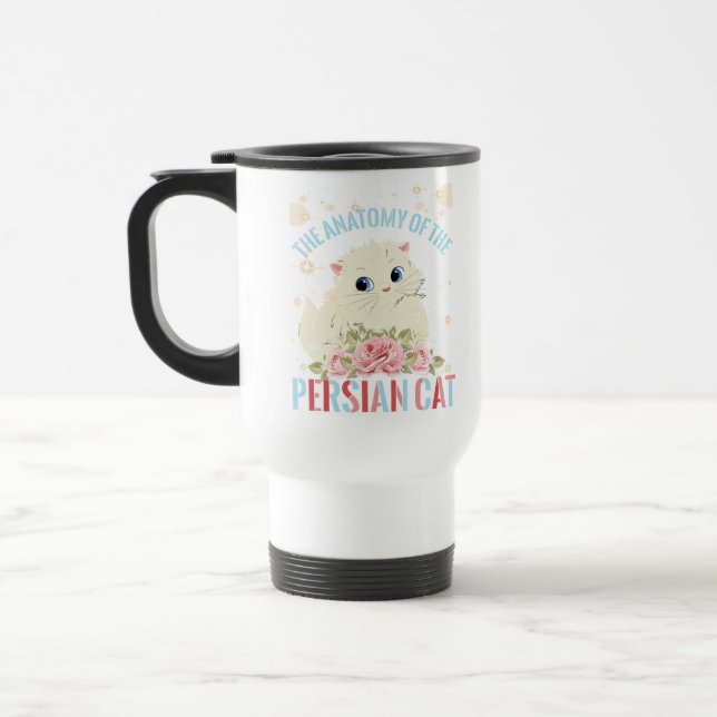 Mug De Voyage L'anatomie du chat persan (Gauche)