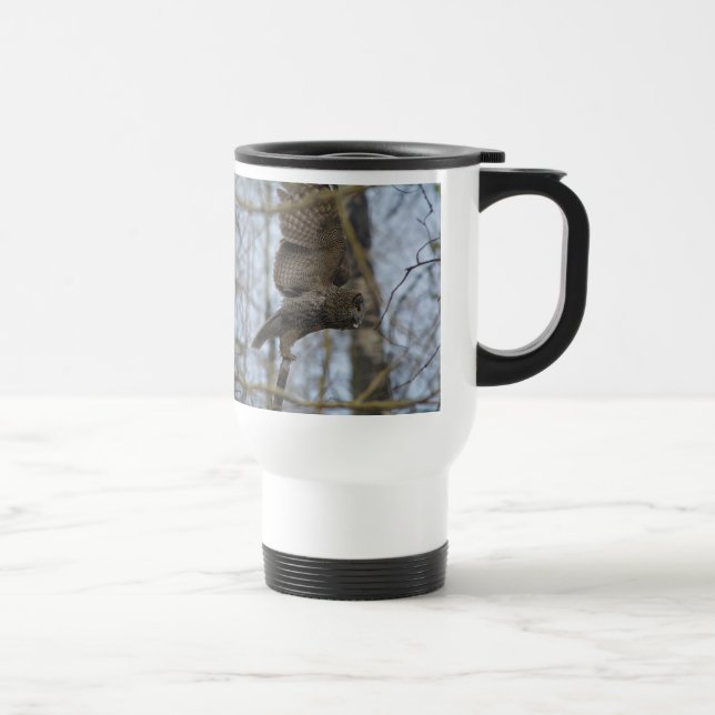 Mug De Voyage Lancement de la chouette grise et du raptor de la  (Droite)