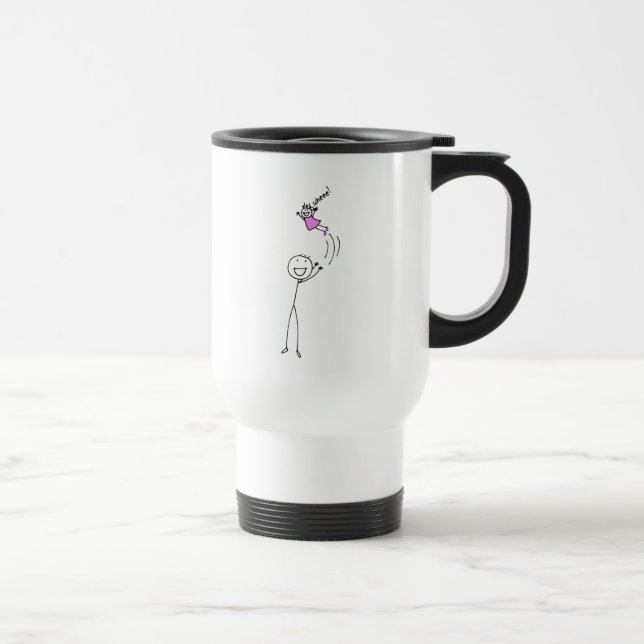 Mug De Voyage Lancer de papa (Droite)