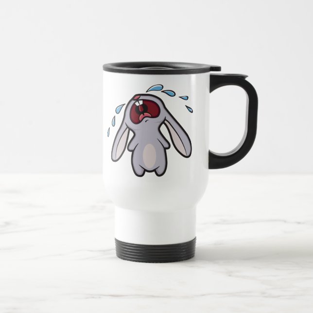 Mug De Voyage Lapin braillant pleurant triste du lapin | (Droite)