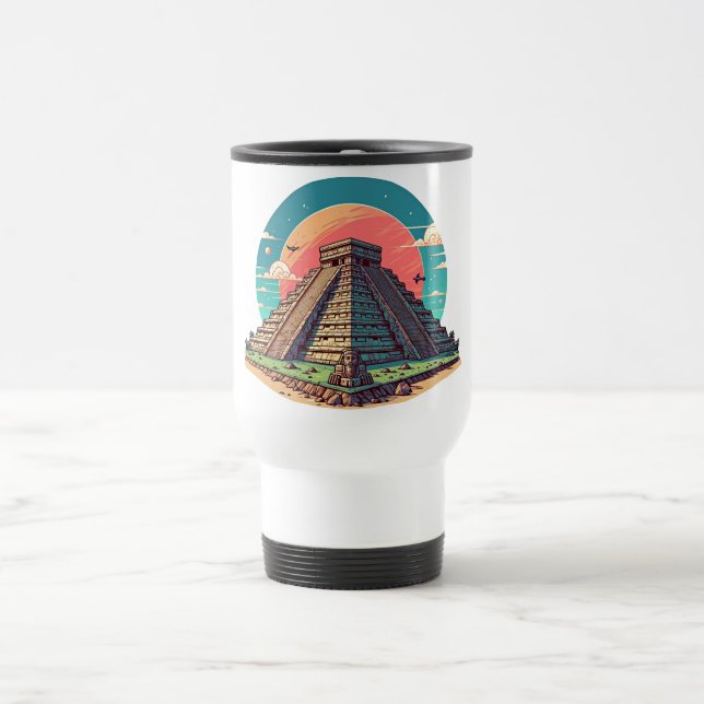 Mug De Voyage L'architecture antique ruines de l'art pyramide ma (Centre)
