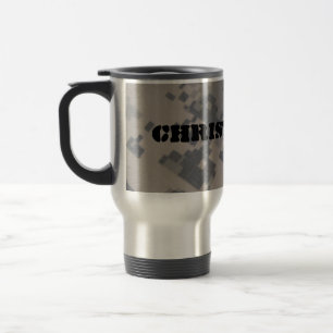 Mug De Voyage L'arrière - plan militaire de style,
