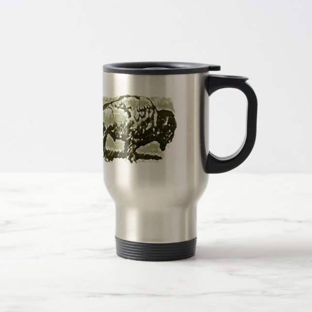 Mug De Voyage L'art Buffalo (Droit)