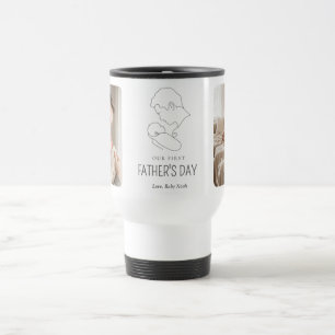 Mug De Voyage L'art en ligne minimaliste 2 Photo Premier anniver