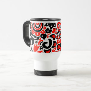 Mug De Voyage L'art populaire ukrainien motif floral abstact