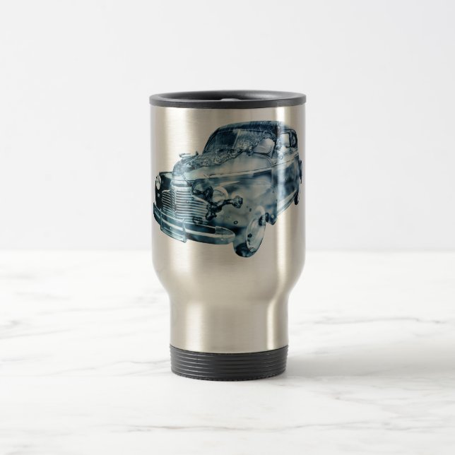 Mug De Voyage lavage de voiture double exposition (Centre)