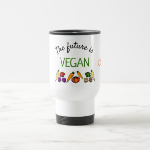 Mug De Voyage L'avenir est VEGAN, personnalisé, votre nom