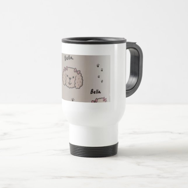 Mug De Voyage L'aventure commence avec le café (Devant droit)