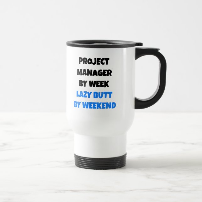 Mug De Voyage Lazy Butt Chef de projet (Droite)