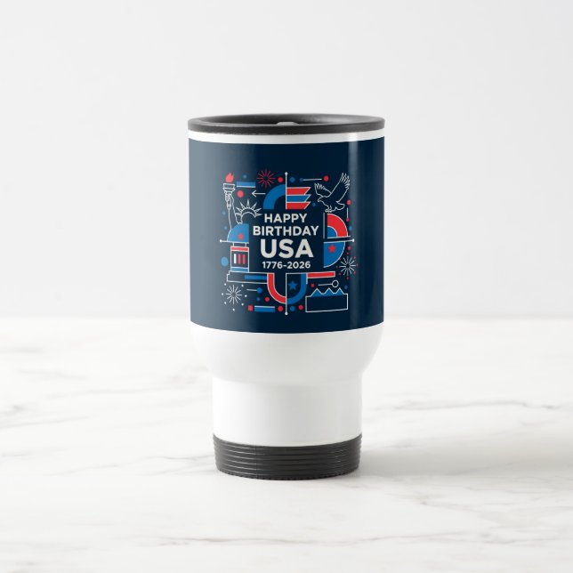 Mug De Voyage le 250e anniversaire de l'Amérique (Centre)