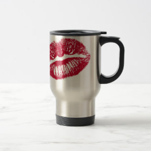 Mug De Voyage Le Baiser, Lèvres Rouges