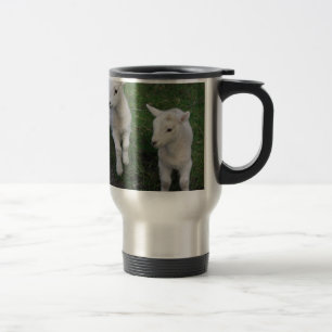 Mug De Voyage Le bébé mignon de ranch de ferme jumelle l'agneau