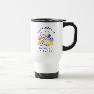 Mug De Voyage Le bonheur, c'est les rituels du matin