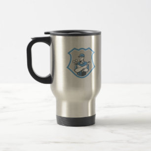 Mug De Voyage Le bouclier de mécanicien de climatisation de