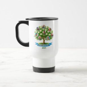 Mug De Voyage Le cadeau d'amour des noms de photos de l'arbre gé