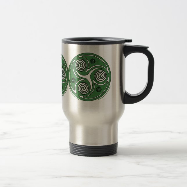 Mug De Voyage Le Celtic en spirale de Triskel d'Irlandais (Droit)
