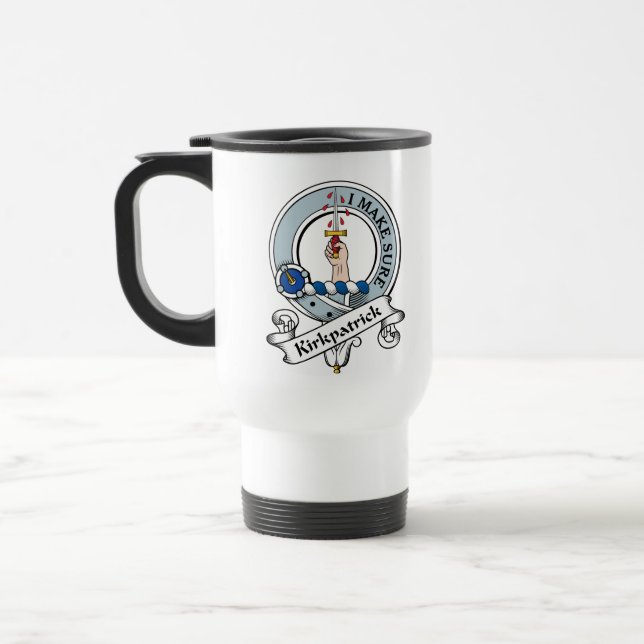 Mug De Voyage Le clan de Kirkpatrick Badge (Gauche)