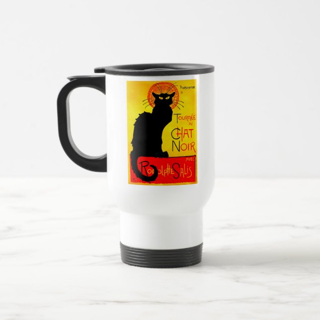 Mug De Voyage Le Conversation Noir Vintage (Gauche)