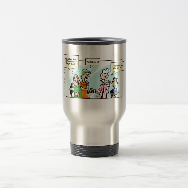 Mug De Voyage Le DotCom rencontre le Web 2,0 (Centre)