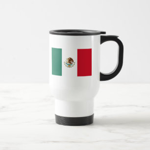 Mug De Voyage Le drapeau mexicain flotte