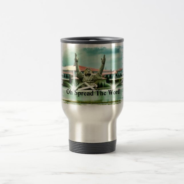 Mug De Voyage Le grand beurre Jésus, "oh a écarté le mot ! " (Centre)