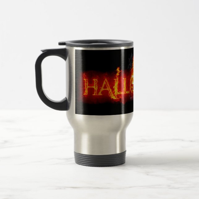 Mug De Voyage Le lettrage de SlipperyJoe's Halloween massivement (Gauche)