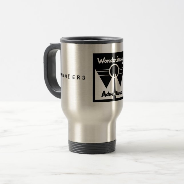 Mug De Voyage Le logo de Wonderhussy Adventures (Devant gauche)