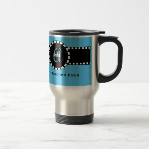 Mug De Voyage Le meilleur BLEU V05 nommé de monogramme et de