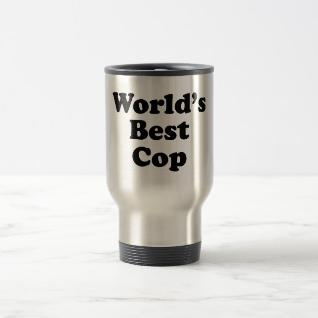 Mug De Voyage Le meilleur flic du monde (Centre)