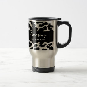 Mug De Voyage Le meilleur léopard blanc noir nommé toujours fa