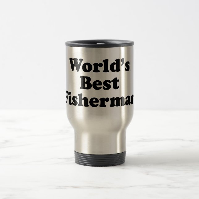 Mug De Voyage Le meilleur pêcheur du monde (Centre)