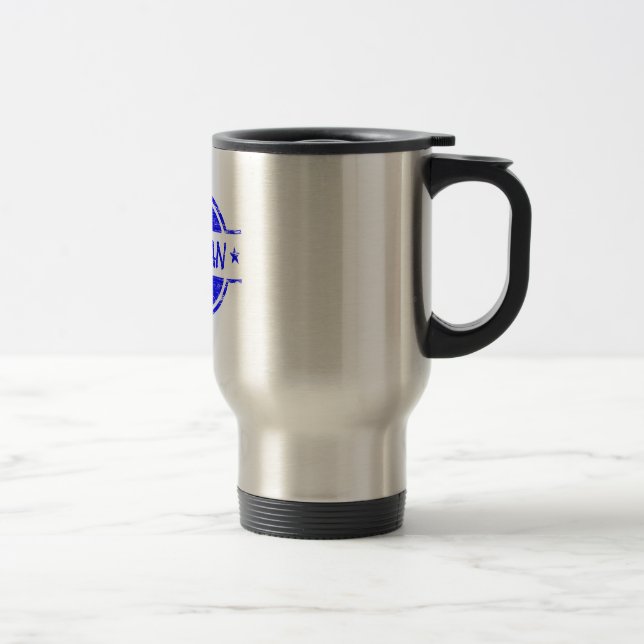 Mug De Voyage Le meilleur Wingman toujours bleu (Droit)