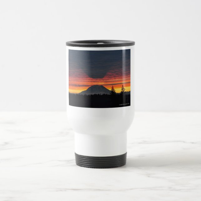 Mug De Voyage Le Mont Rainier et son ombre (Centre)