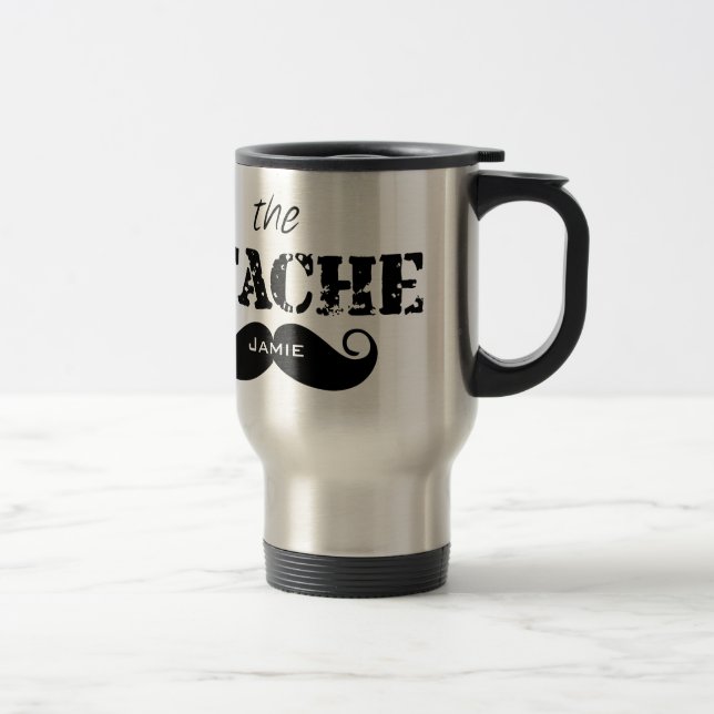 Mug De Voyage Le Motif de la moustache Stache (Droit)
