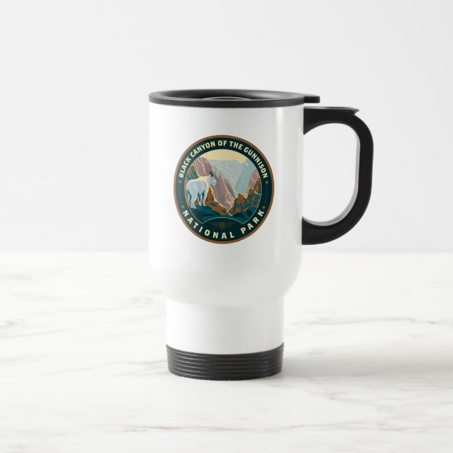 Mug De Voyage Le Parc national du Canyon Noir (Droite)