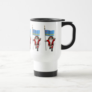 Mug De Voyage Le Père Noël Avec L'Ensigne D'Aruba