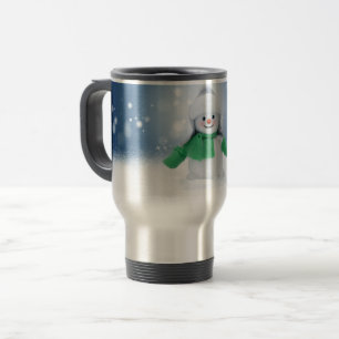 Mug De Voyage Le personnage de bonhomme de neige de Noël adorabl
