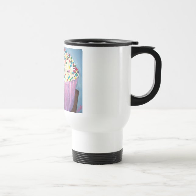 Mug De Voyage Le petit gâteau de vanille avec arrose l'art (Droite)