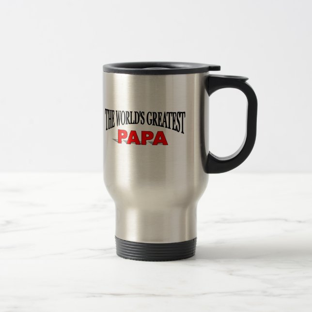Mug De Voyage Le plus grand papa du monde (Droit)