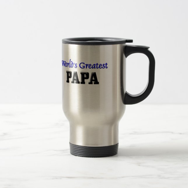 Mug De Voyage Le plus grand papa du monde (Droit)