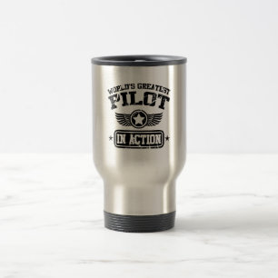 Mug De Voyage Le plus grand pilote du monde dans l'action