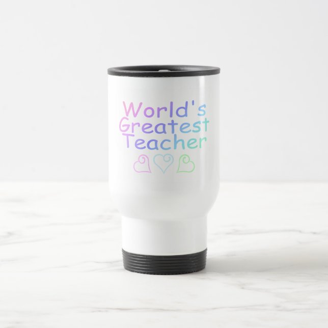 Mug De Voyage Le plus grand professeur des mondes (en pastel) (Centre)