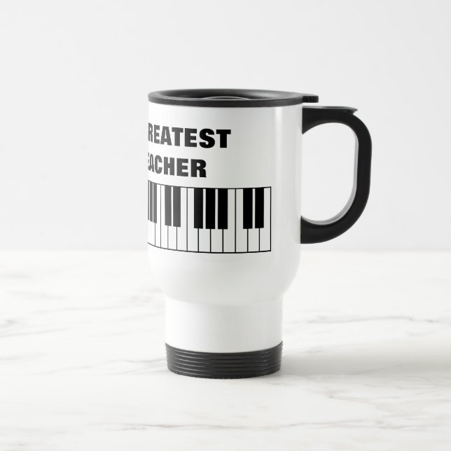 Mug De Voyage Le plus grand voyage de professeur de piano du (Droite)