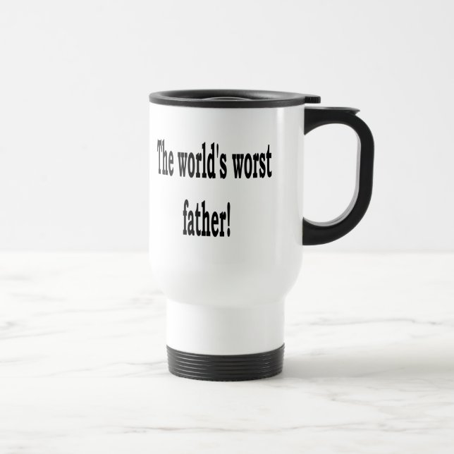 Mug De Voyage Le plus mauvais père (Droite)