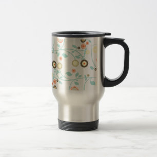 Mug De Voyage Le ressort fleurit le motif floral chic girly de
