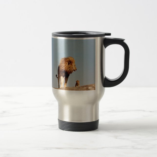 Mug De Voyage Le roi de lion (lion et CUB adultes) (Droit)