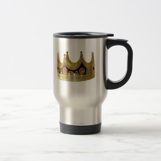 Mug De Voyage Le Roi Queen princesse Crown Cup chaude (Droit)