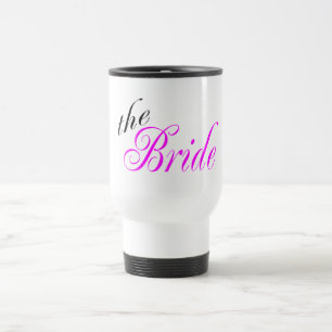 Mug De Voyage Le rose et le noir de jeune mariée