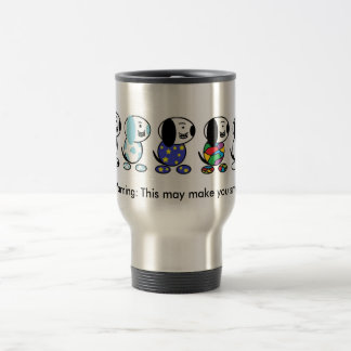 Mug De Voyage Le sourire poursuit l'avertissement : Ceci peut